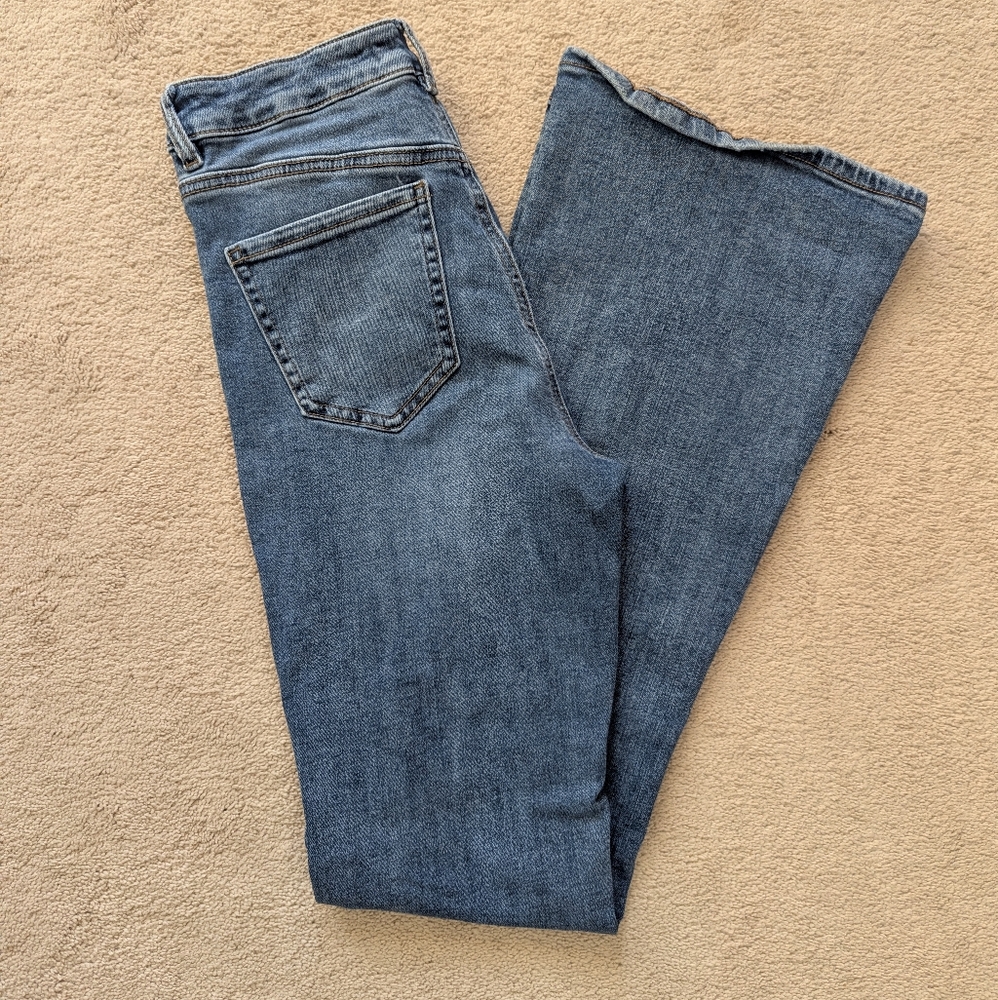 Garage Dark Blue Flare Jeans